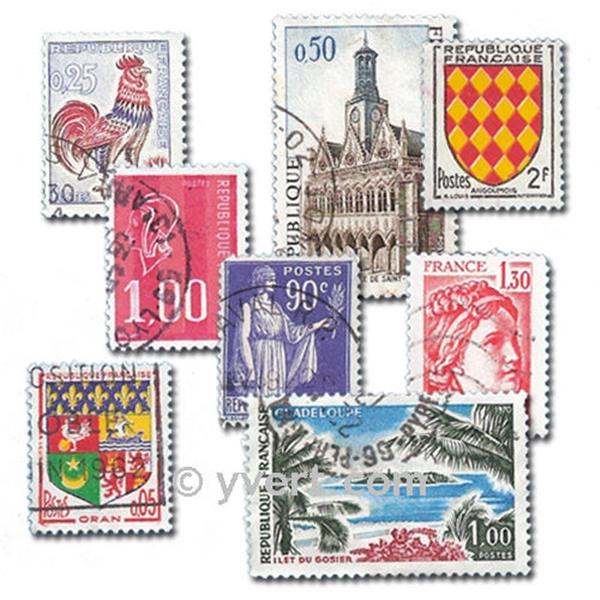 FRANCE : pochette de 600 timbres (Oblitérés) - Yvert et Tellier