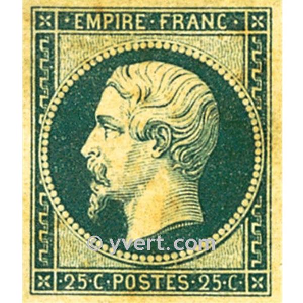 n° 15 obl. - Napoléon III (Empire Non dentelé) - Yvert et Tellier