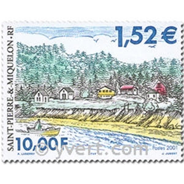 yvert catalogue et tellier Saint et Timbre 750/751   Pierre n°  Poste Yvert  Miquelon