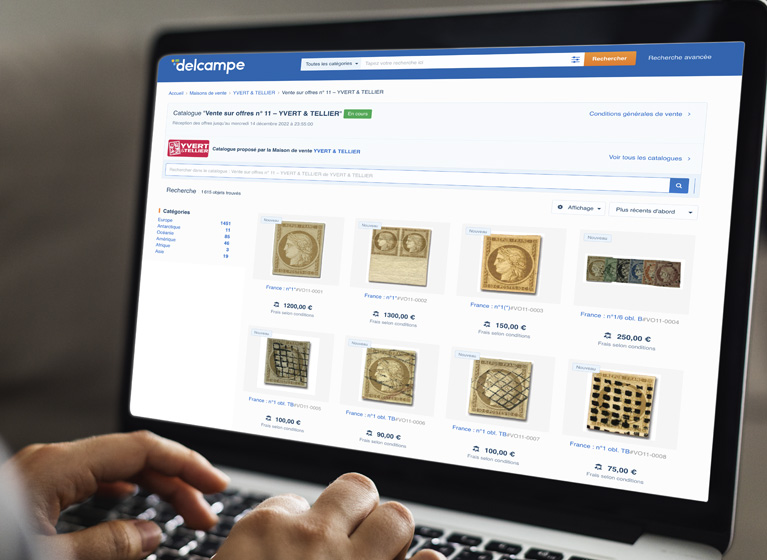 Vente sur Offres n° 15 - YVERT ET TELLLIER -  Faire une Offre en ligne