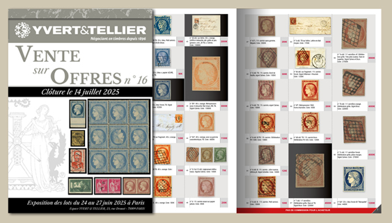 Vente sur Offres n°16 - YVERT ET TELLIER