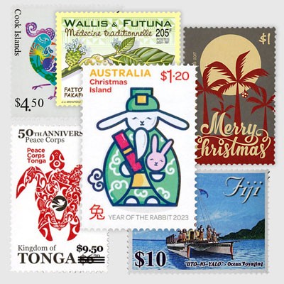 LES TIMBRES D'OCÉANIE