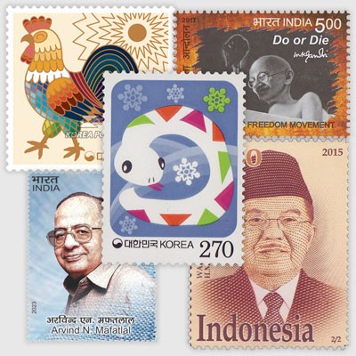 LES TIMBRES D'ASIE